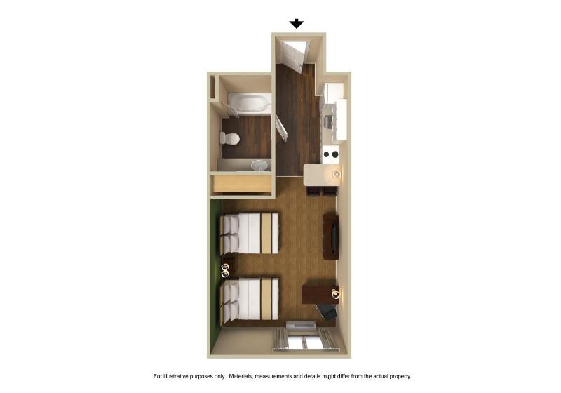 Studio with 2 Queen Beds - Non-Smoking image 2