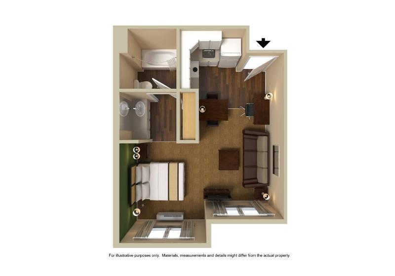 Deluxe Studio with 1 King Bed - Non-Smoking image 3