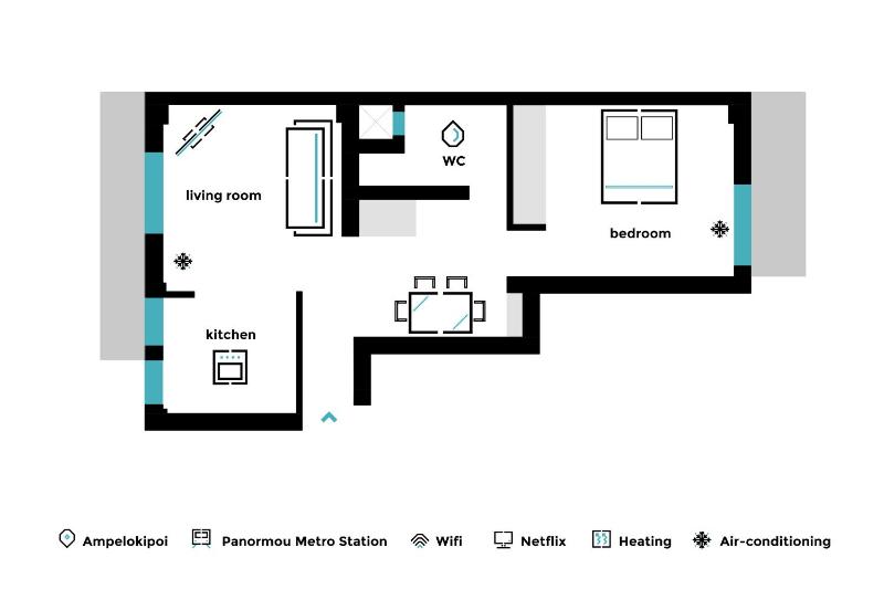 Pristine 1BR Apartment in Ampelokipoi Area by UPSTREET - image 16