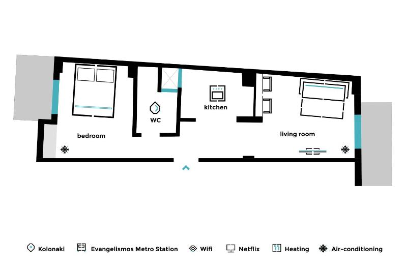 Dazzling 1BR Apartment in Koukaki by UPSTREET - image 14