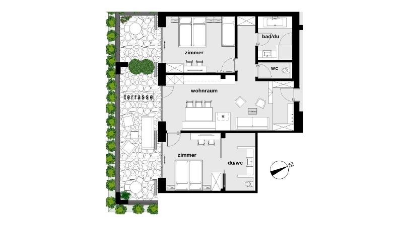 Apartment with Terrace image 2
