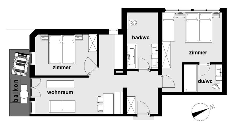 Apartment with Balcony image 2