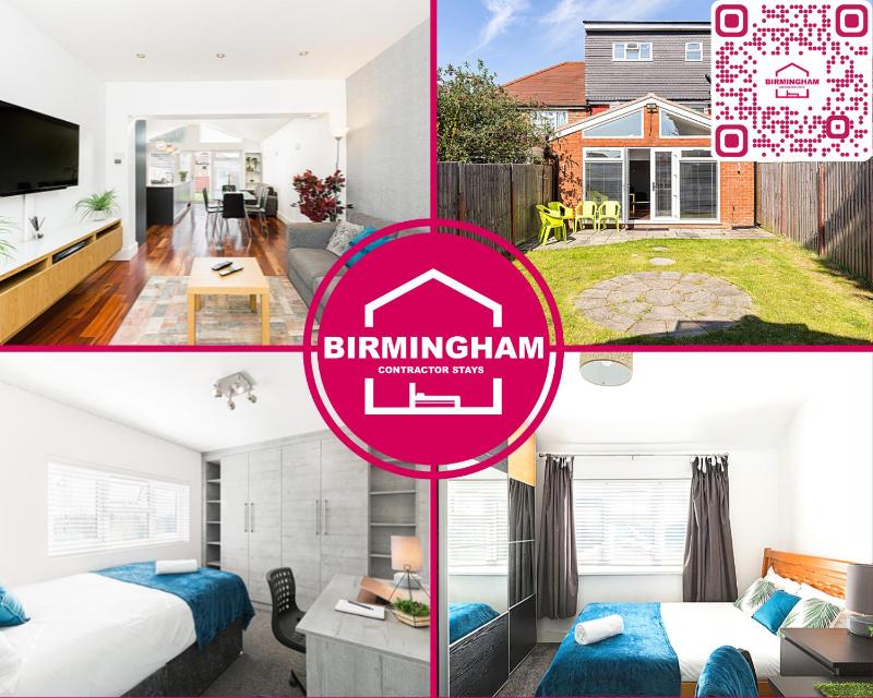 Long Stays for Contractors and Insurance Stays - Modern 6 Bedroom House- 9 Beds 3 Bathrooms & Drive by Birmingham Contractor Stays - image 9