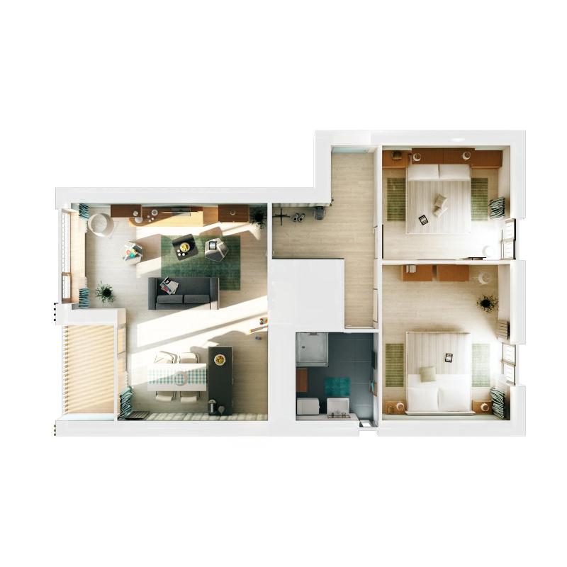 Apartment with Balcony image 1