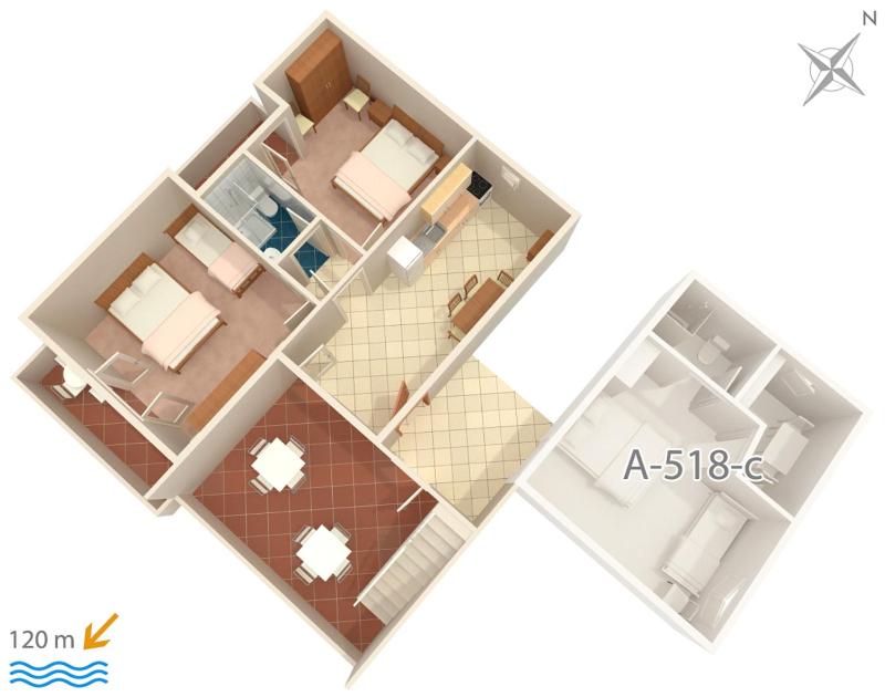 Apartment Podgora 518d - image 25