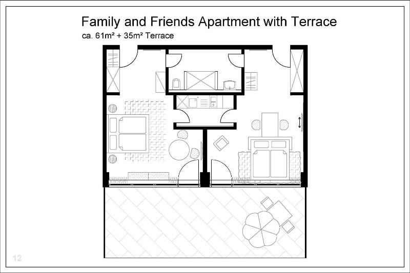 Apartment with Terrace and kitchenette (4 Adults) image 2