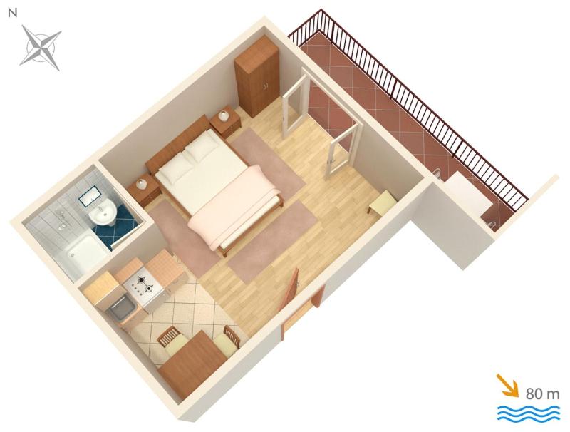 Apartments by the sea Brela Makarska - 2713 - image 2