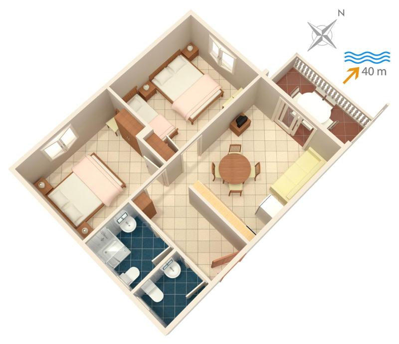 Apartments by the sea Bilo Primosten - 4202 - image 23