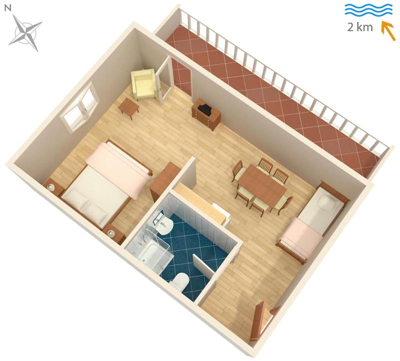 Family friendly apartments with a swimming pool Sveti Anton Krk - 5291 - image 3