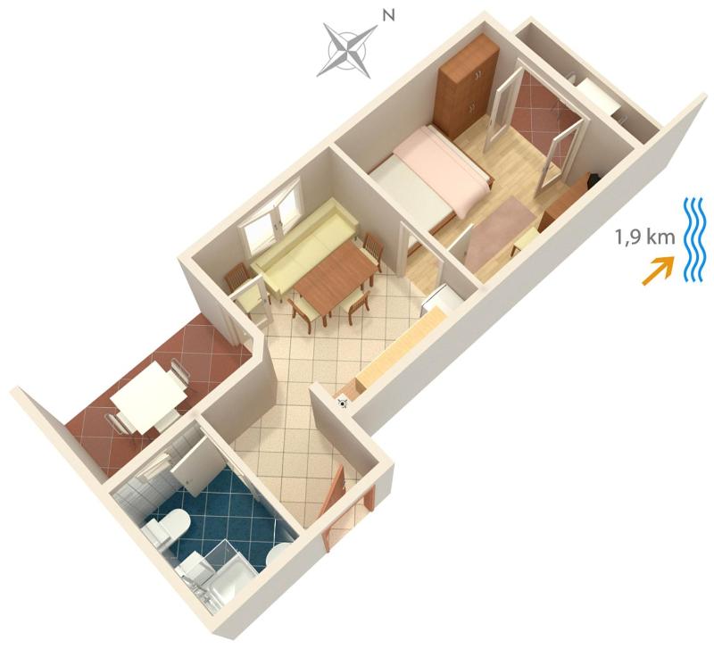 Apartments with parking space Sveti Anton Krk - 5288 - image 36