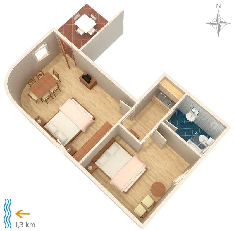 Apartments and rooms with parking space Sveti Vid Krk - 5323 - image 12