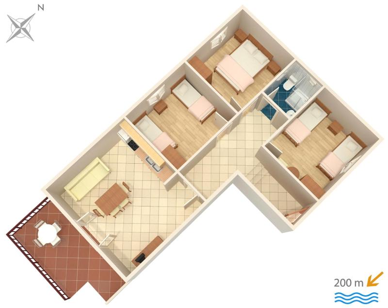 Apartments with parking space Srima - Vodice Vodice - 6099 - image 4