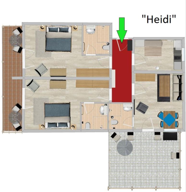 3-Rooms Apartment with Balcony and Terrace image 4