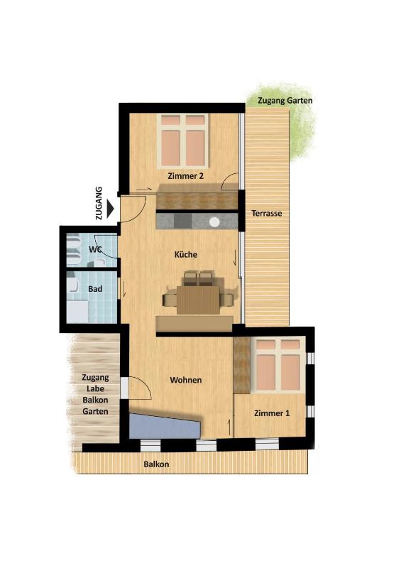 Two-Bedroom Apartment with Balcony 2 image 3