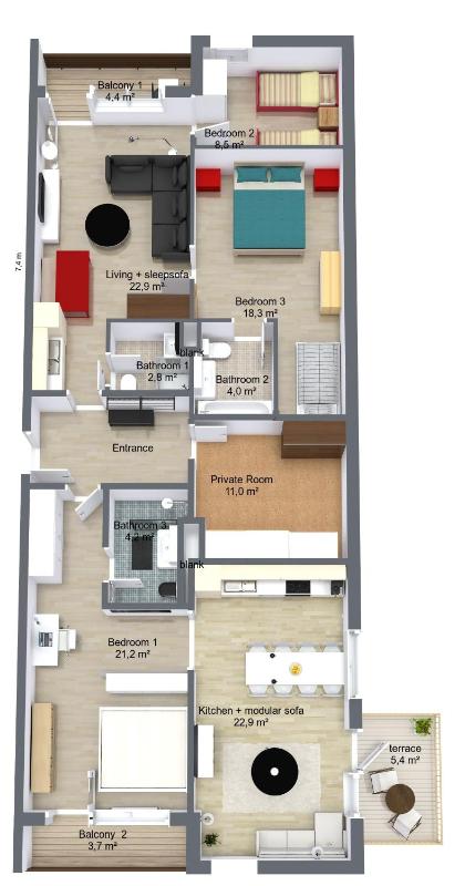 Apartment with Mountain View image 2
