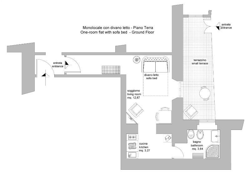 Studio with Sofa Bed - Ground Floor image 2