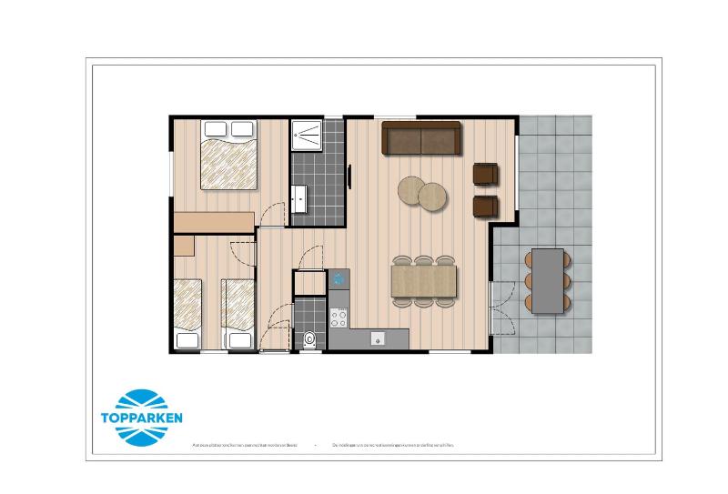Two-Bedroom Chalet - Blokhut image 3