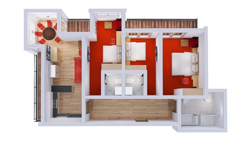 Three-Bedroom Apartment image 2