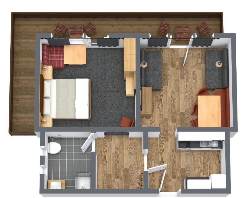 One-Bedroom Apartment with Balcony image 2