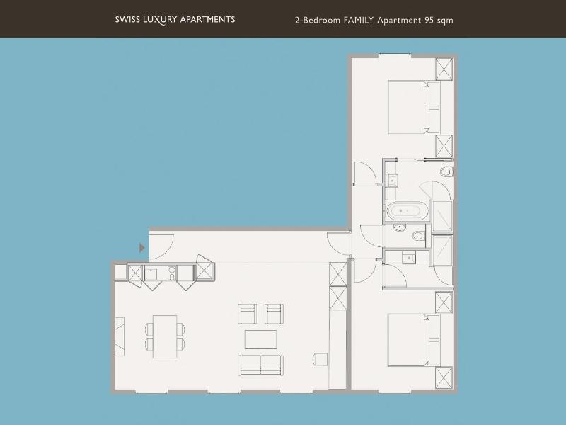 Two-Bedroom Apartment - Air-conditioned - 100 sqm image 3