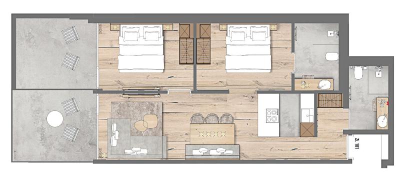 Apartment with Mountain View image 4