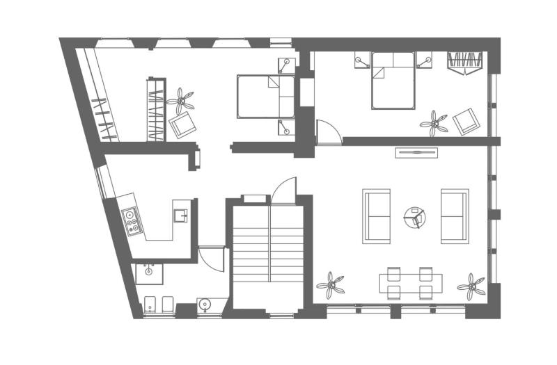 Two Bedroom Apartment - Via Solferino 24A image 2