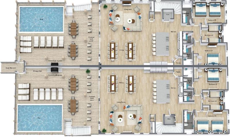 Seaside East 12 Bdrm 115 Bath Private Pools Sleeps 36 - image 35