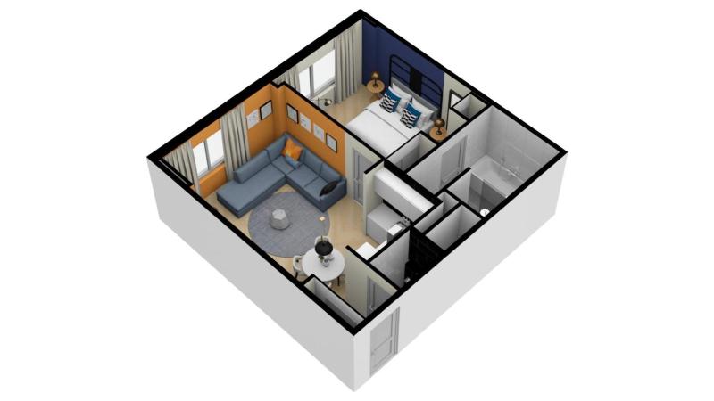 1-Bedroom Apartment image 2