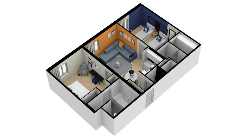 2-Bedroom Apartment with Bath image 2
