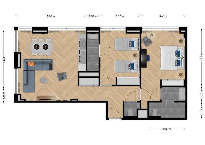 2-Bedroom Apartment XL image 3