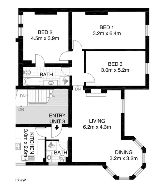 Three-Bedroom Apartment image 2