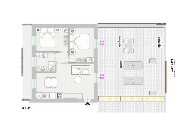 Two-Bedroom Penthouse Apartment with Terrace and Lake View image 2