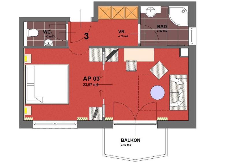 One-Bedroom Suite with Balcony - Annex image 4