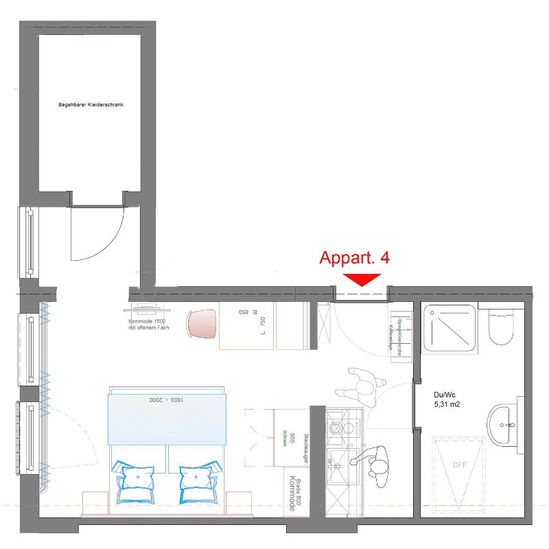 One-Bedroom Apartment image 4