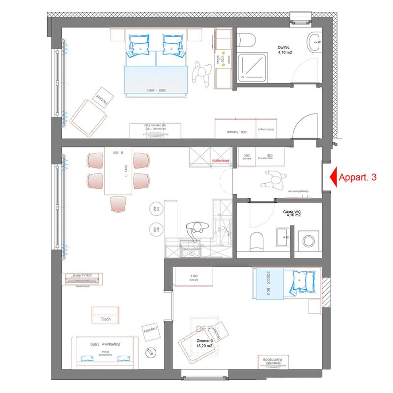 Two-Bedroom Apartment image 3