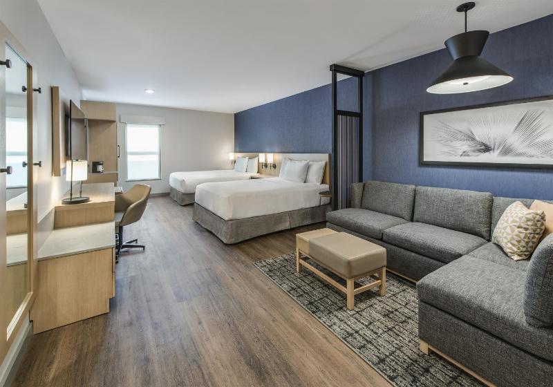 Queen Room with Two Queen Beds, Sofa Bed and Roll-in Shower - Disability Access image 1