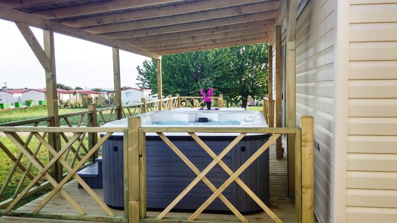 Two-Bedroom Mobile Home with Hot Tub image 1