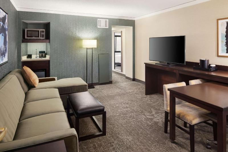 Suite with One King Bed, One Queen Sofa Bed and Shower image 1