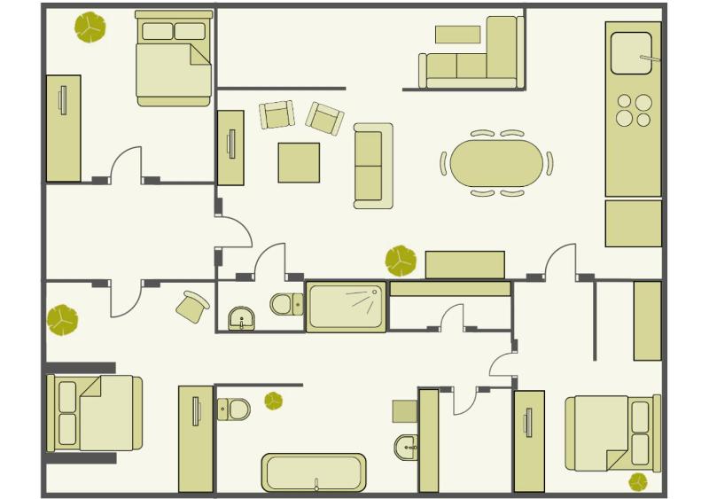 Three-Bedroom Apartment image 2