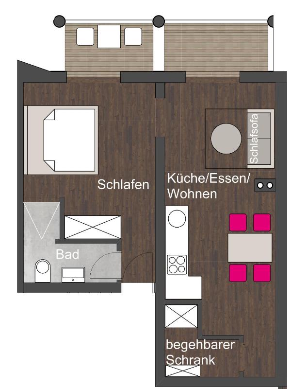 Apartment with Balcony image 4