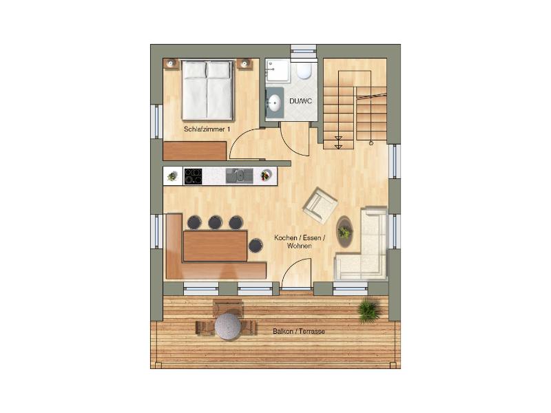 Holiday home with balcony image 2