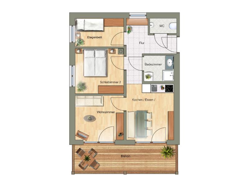 Standard Two-Bedroom Apartment image 2