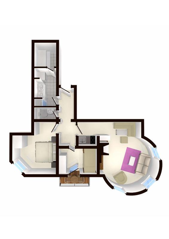 Two-Bedroom Apartment with Balcony and Sauna - Annex image 4
