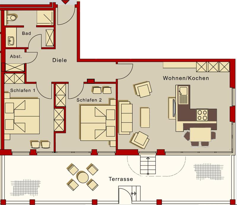 Düsseldorfer Hof Wohnung A3 Ney Loft - image 5