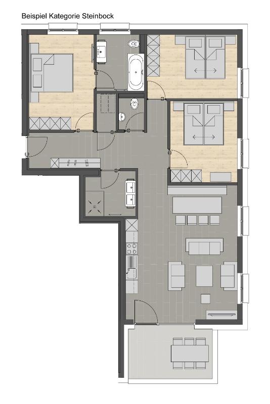 Three-Bedroom Apartment image 2