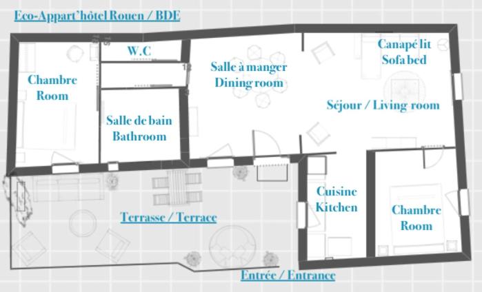 Eco-Appart'hôtel Rouen - BDE - image 26