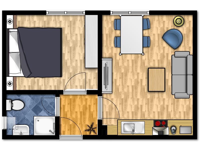 One-Bedroom Apartment image 2