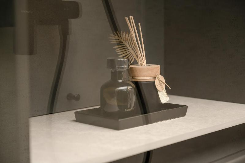 Black and Beige Apartment with Balcony and Parking in Wrocław by Noclegi Renters - image 7