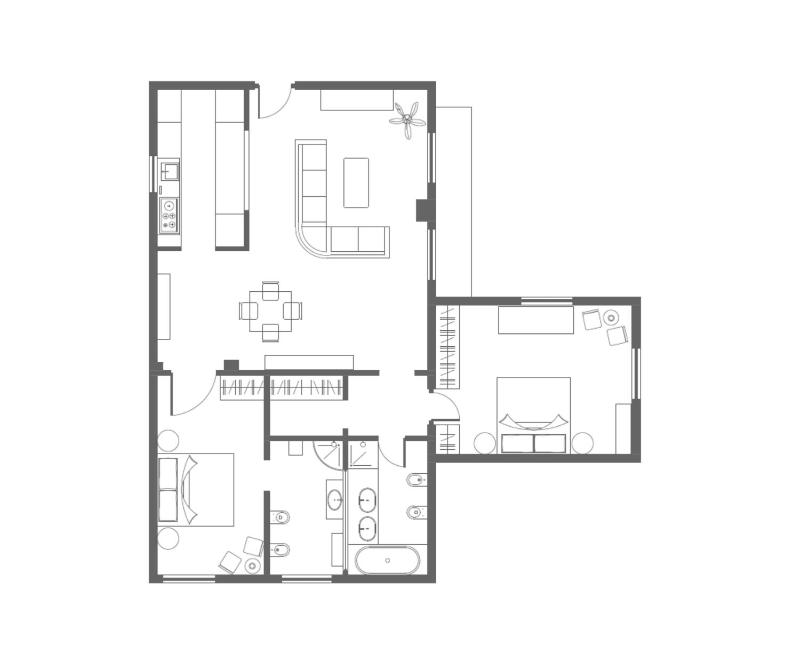 Two-Bedroom Apartment - Via della Moscova 27 image 2