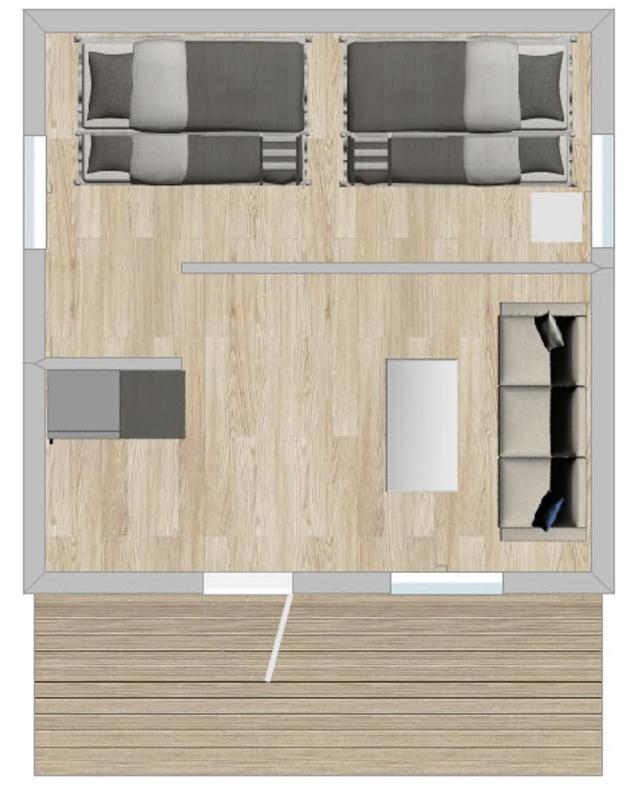 Summer Cabin with Shared Bathroom image 2